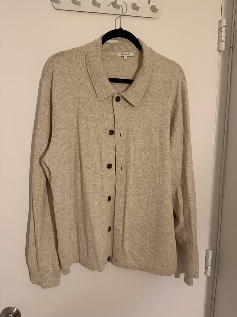 Madewell Men's Light Taupe Cardigan